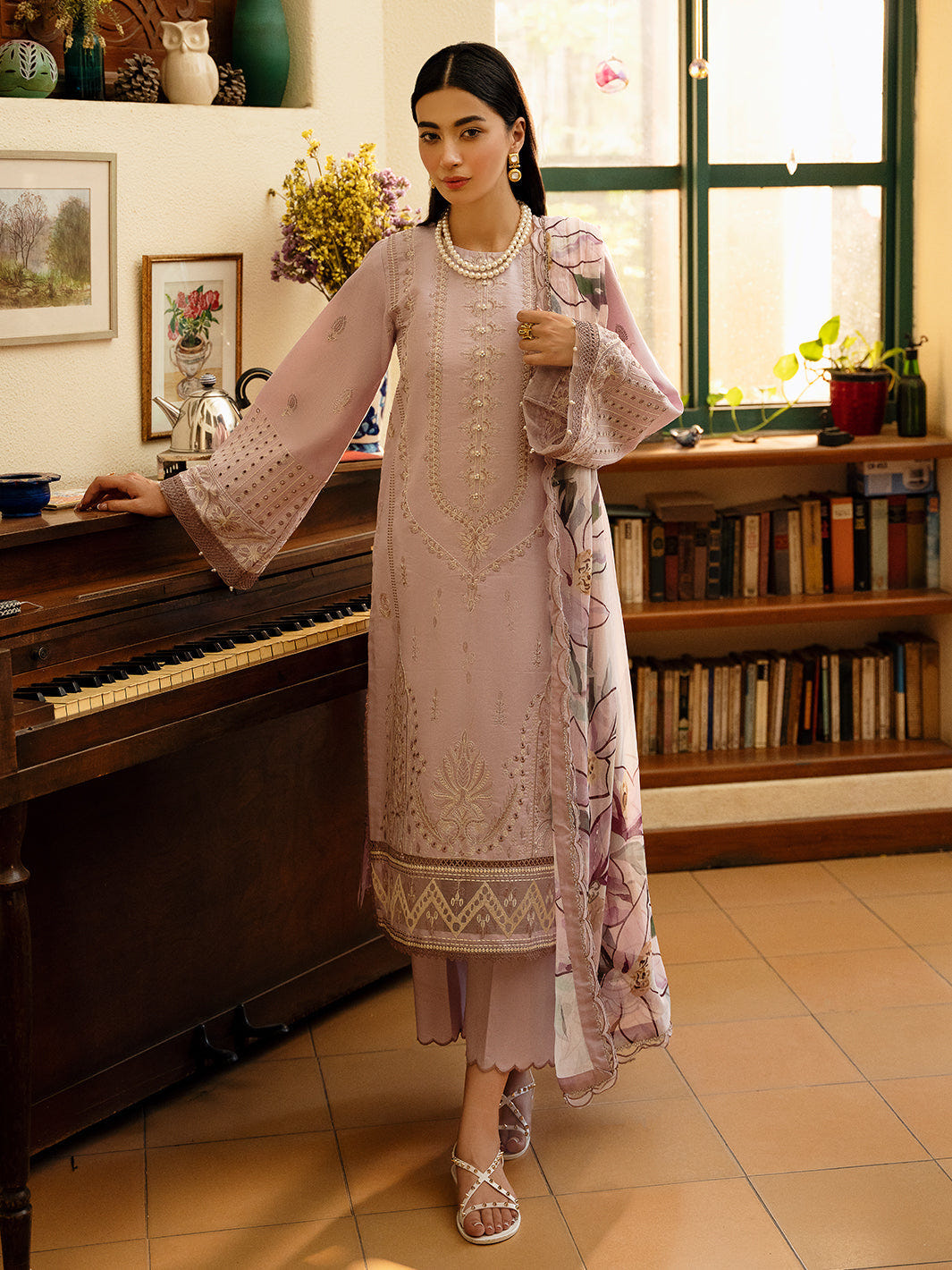Izel | Dastak Luxury Lawn | GUL -  Izel Ladies Clothes - Original Designer Dress - House of Maryam
