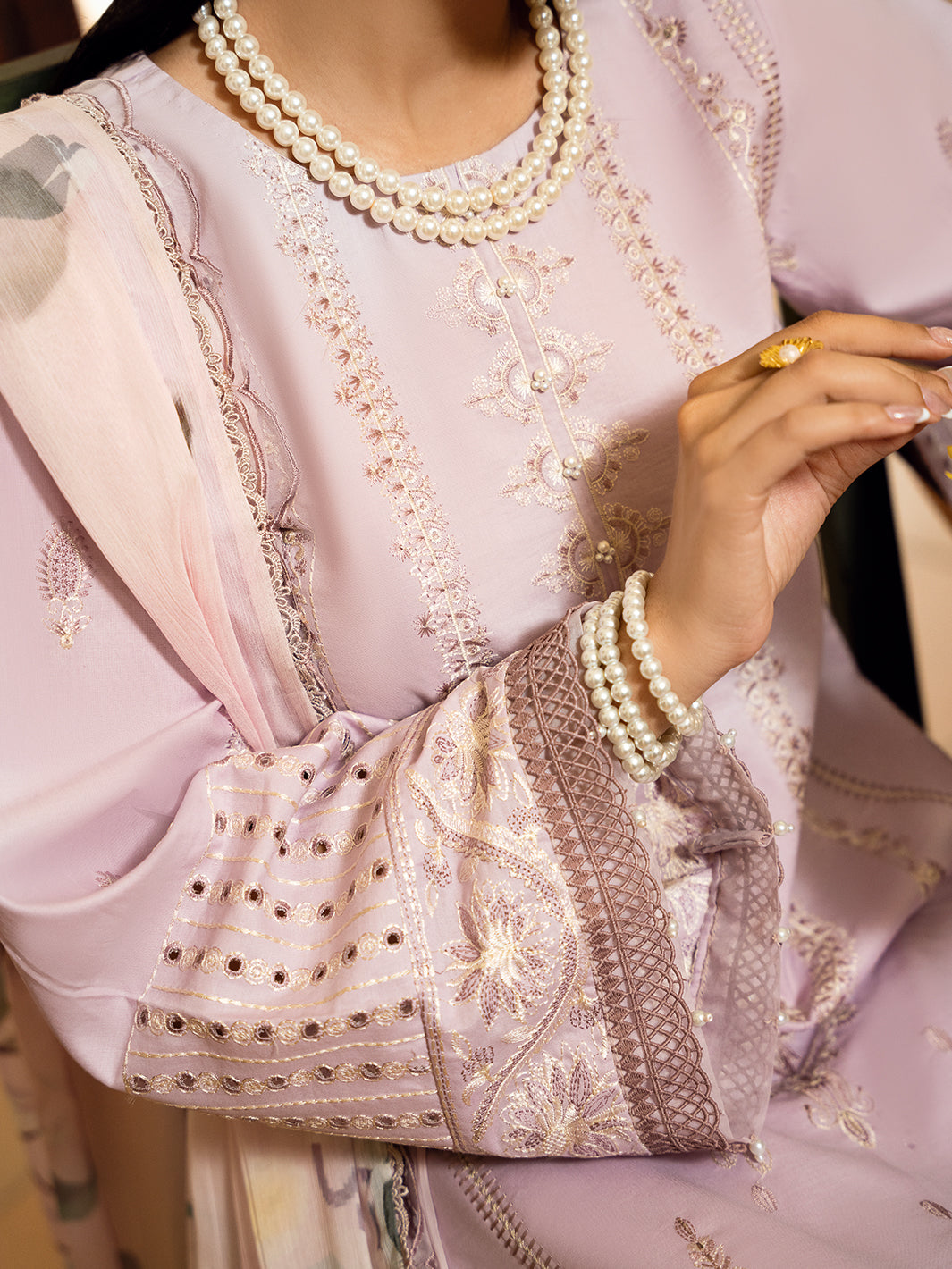 Izel | Dastak Luxury Lawn | GUL -  Izel Ladies Clothes - Original Designer Dress - House of Maryam