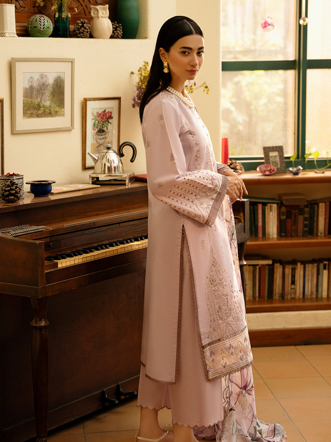 Izel | Dastak Luxury Lawn | GUL -  Izel Ladies Clothes - Original Designer Dress - House of Maryam