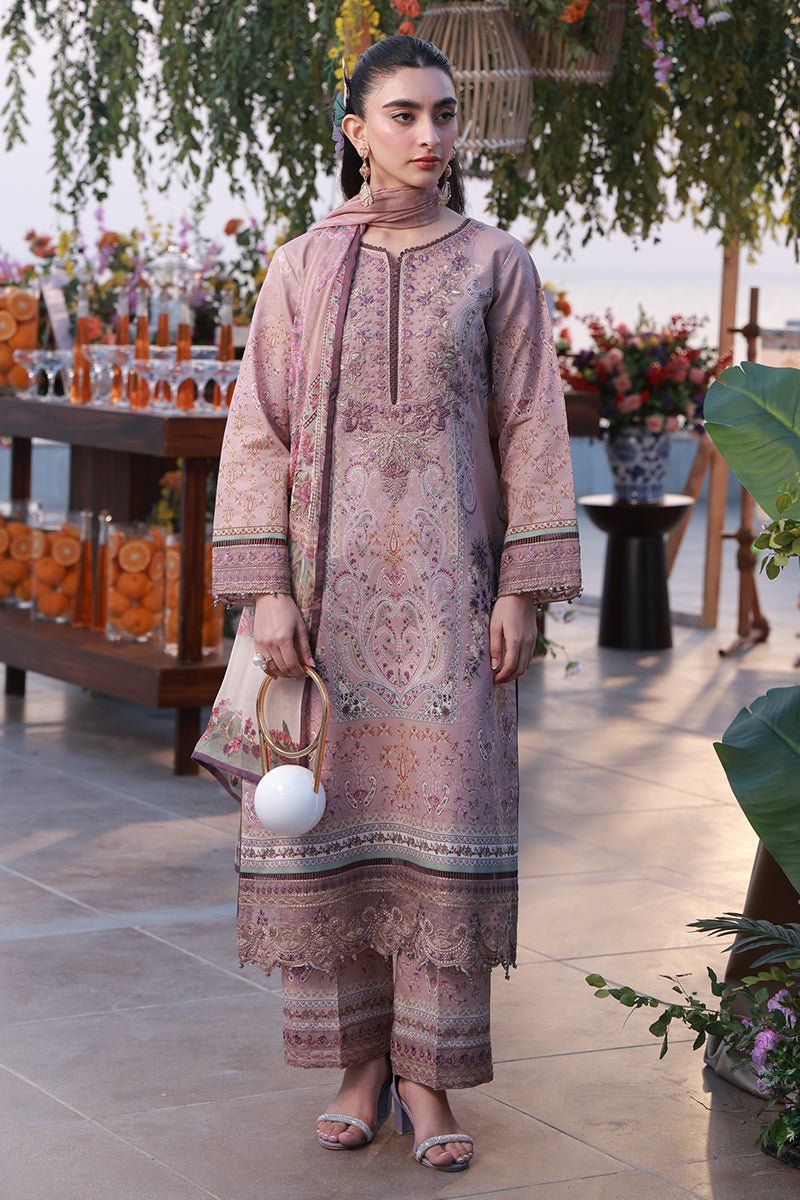 Gulaal | Delia Lawn 26 | Ayla-Brand:Gulaal-Type:Ladies Clothes-Brownish Pink-Lawn-House of Maryam- Buy in UK, USA