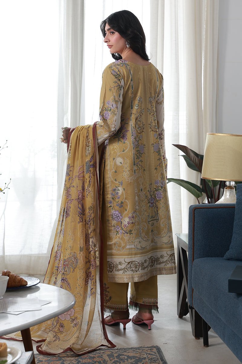 Gulaal | Delia Lawn 26 | Esme-Brand:Gulaal-Type:Ladies Clothes-Sand-Lawn-House of Maryam- Buy in UK, USA
