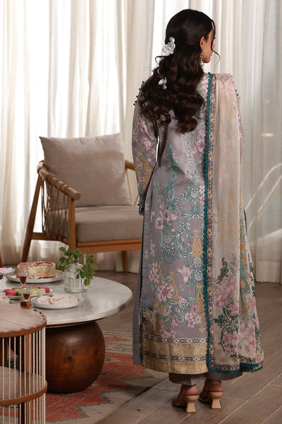 Gulaal | Delia Lawn 26 | Orra-Brand:Gulaal-Type:Ladies Clothes-Pastel Gray-Lawn-House of Maryam- Buy in UK, USA