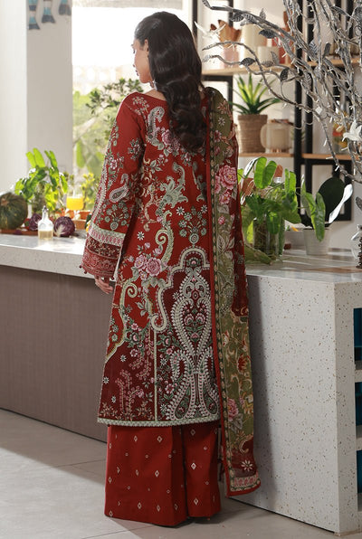 Gulaal | Delia Lawn 26 | Sia-Brand:Gulaal-Type:Ladies Clothes-Maroon-Lawn-House of Maryam- Buy in UK, USA