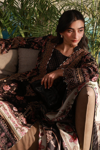 Gulaal | Delia Lawn 26 | Soleil-Brand:Gulaal-Type:Ladies Clothes-Black-Lawn-House of Maryam- Buy in UK, USA