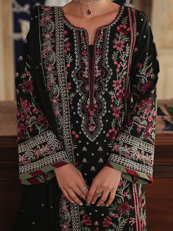 Gulaal | Maisone Luxury Lawn | Aziele-Brand:Gulaal-Type:Ladies Clothes-Black-Lawn-House of Maryam- Buy in UK, USA