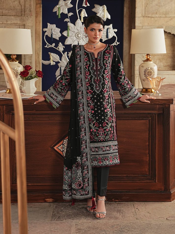 Gulaal | Maisone Luxury Lawn | Aziele-Brand:Gulaal-Type:Ladies Clothes-Black-Lawn-House of Maryam- Buy in UK, USA