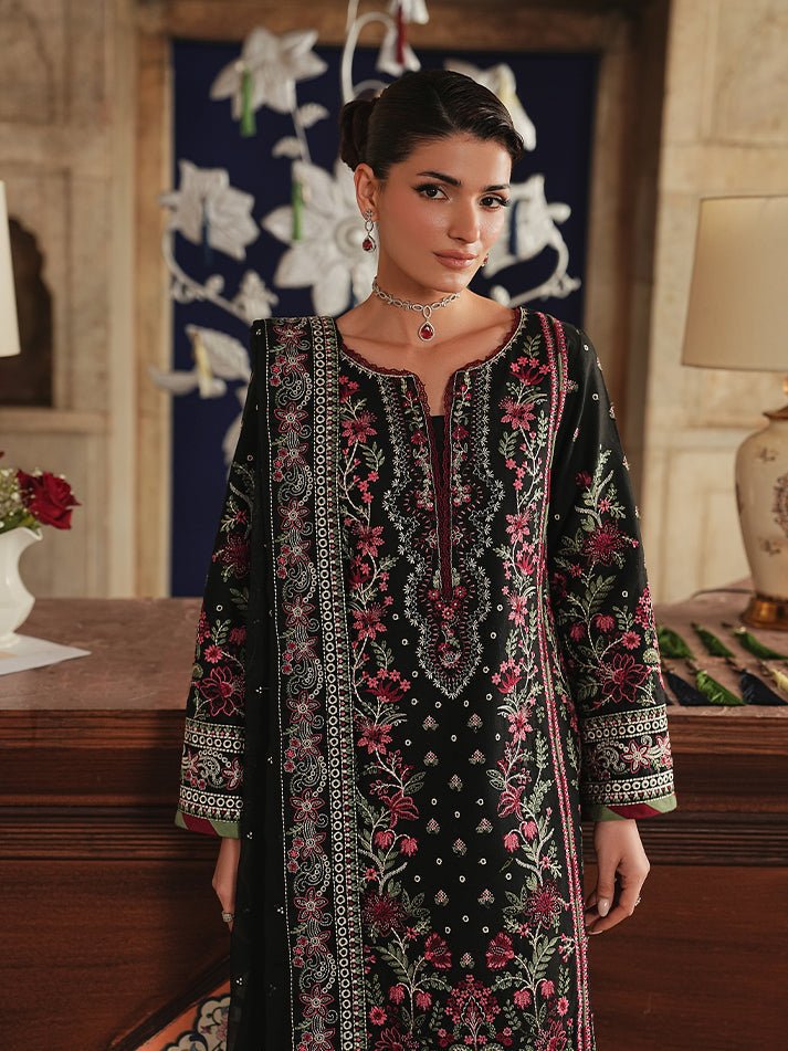 Gulaal | Maisone Luxury Lawn | Aziele-Brand:Gulaal-Type:Ladies Clothes-Black-Lawn-House of Maryam- Buy in UK, USA