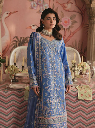 Gulaal | Maisone Luxury Lawn | Ismer-Brand:Gulaal-Type:Ladies Clothes-Blue-Lawn-House of Maryam- Buy in UK, USA