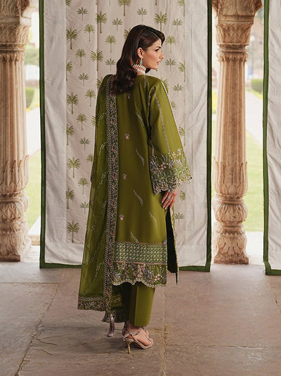 Gulaal | Maisone Luxury Lawn | Lumeva-Brand:Gulaal-Type:Ladies Clothes-Olive Green-Lawn-House of Maryam- Buy in UK, USA