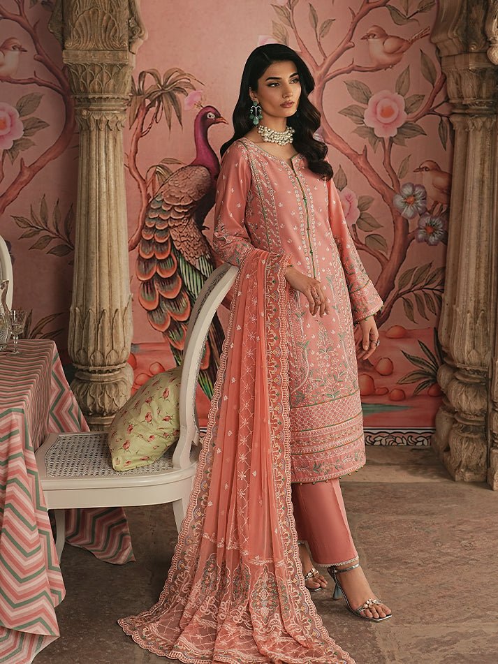 Gulaal | Maisone Luxury Lawn | Selvara-Brand:Gulaal-Type:Ladies Clothes-Pink-Lawn-House of Maryam- Buy in UK, USA