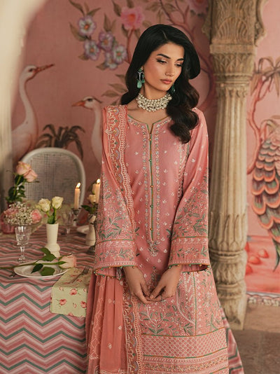 Gulaal | Maisone Luxury Lawn | Selvara-Brand:Gulaal-Type:Ladies Clothes-Pink-Lawn-House of Maryam- Buy in UK, USA
