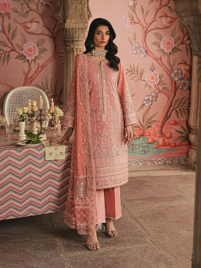Gulaal | Maisone Luxury Lawn | Selvara-Brand:Gulaal-Type:Ladies Clothes-Pink-Lawn-House of Maryam- Buy in UK, USA