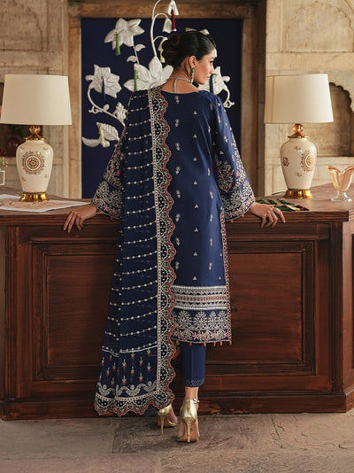 Gulaal | Maisone Luxury Lawn | Velmira-Brand:Gulaal-Type:Ladies Clothes-Navy Blue-Lawn-House of Maryam- Buy in UK, USA