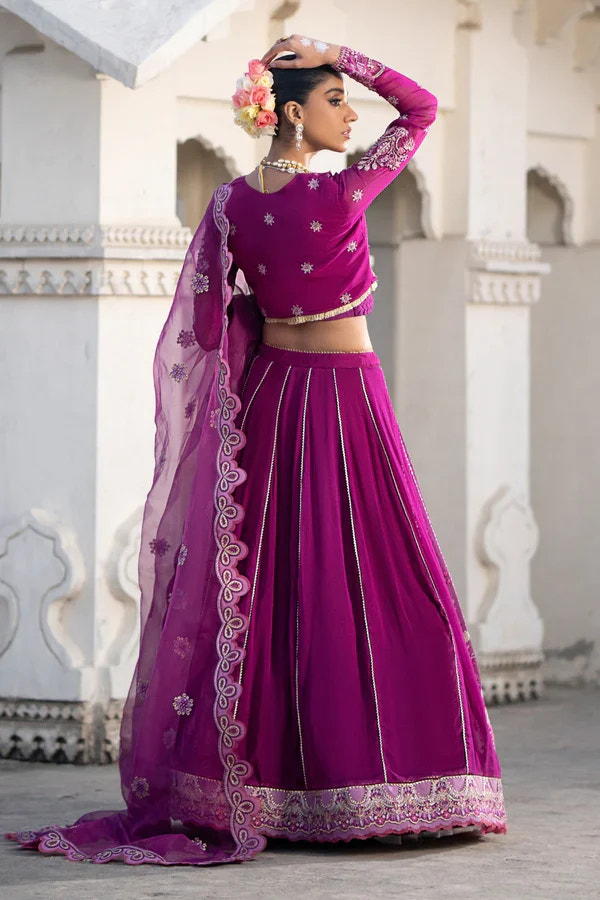 Ittehad | Dilruba Wedding Formals | ESDR77-SUT-PUP -  Ittehad Bridal - Original Designer Dress - House of Maryam