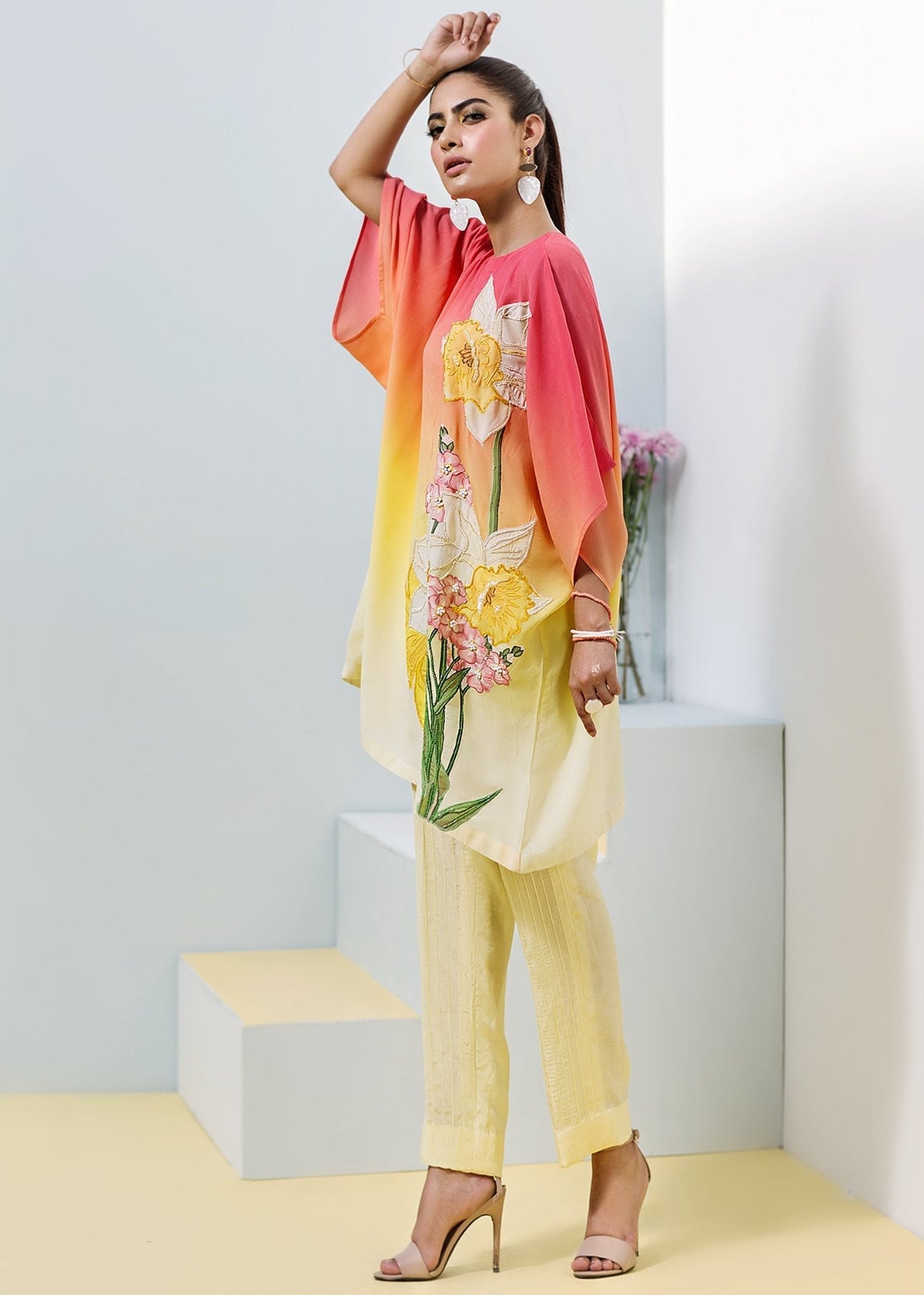 Hana | Daffodils Ready to Wear | Tahiti Bulb -  Hana Ladies Clothes - Original Designer Dress - House of Maryam
