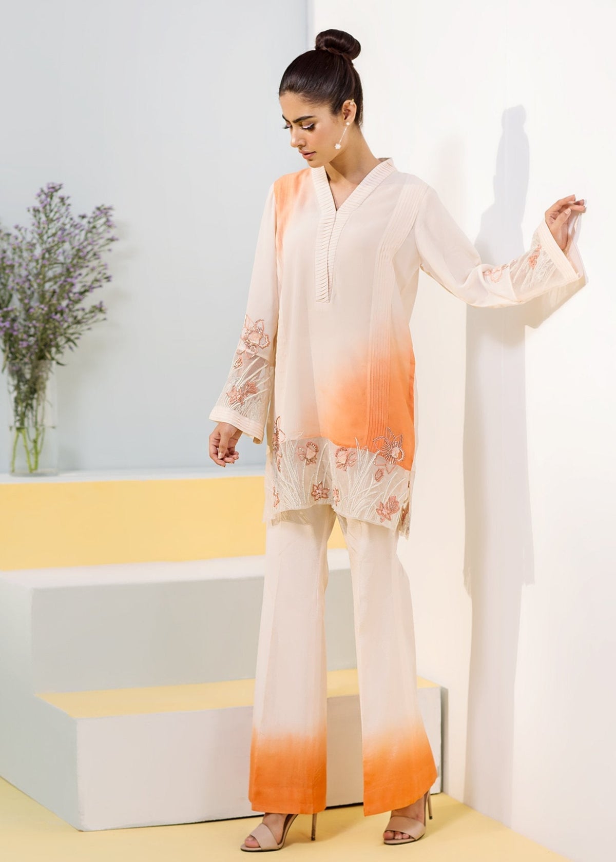 Hana | Daffodils Ready to Wear | Jet Fire -  Hana Ladies Clothes - Original Designer Dress - House of Maryam