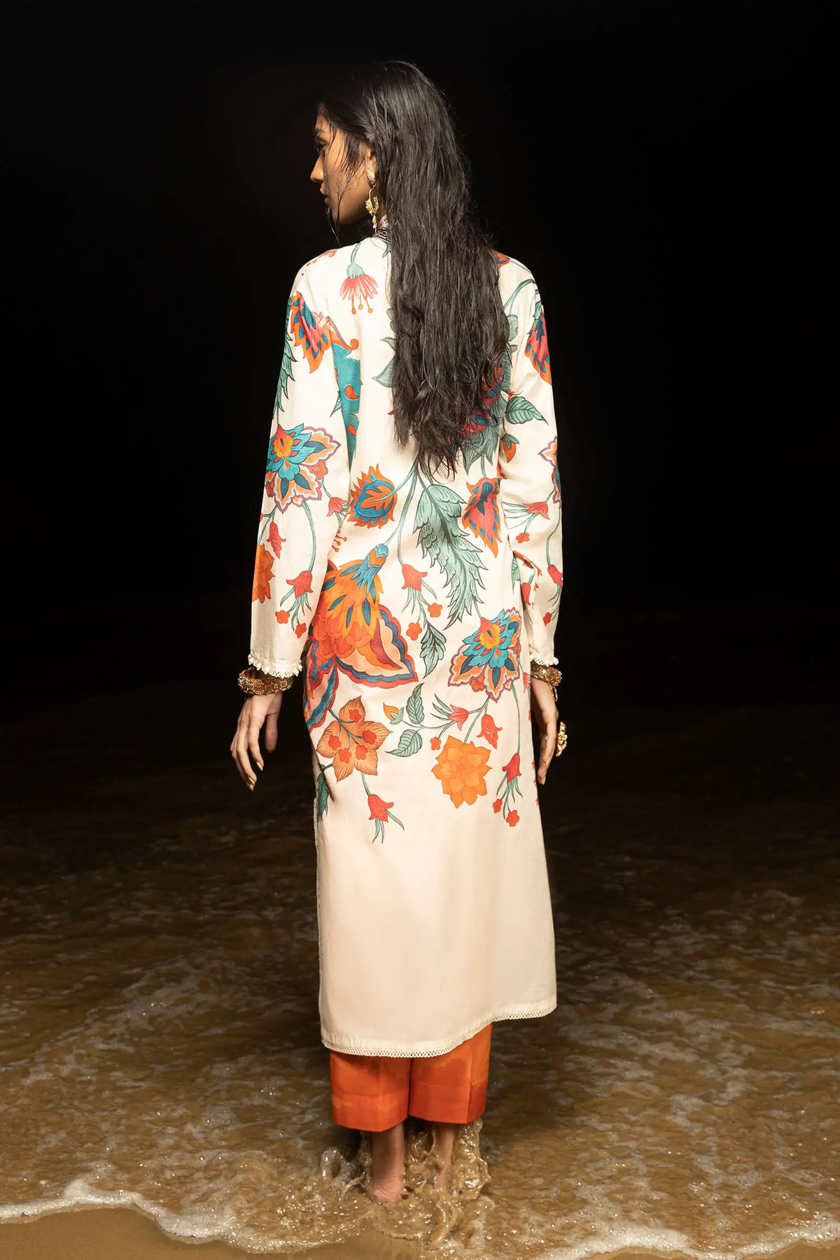 Sana Safinaz | Mahay Spring 24 | H241-011B-2C -  Sana Safinaz Luxury - Original Designer Dress - House of Maryam