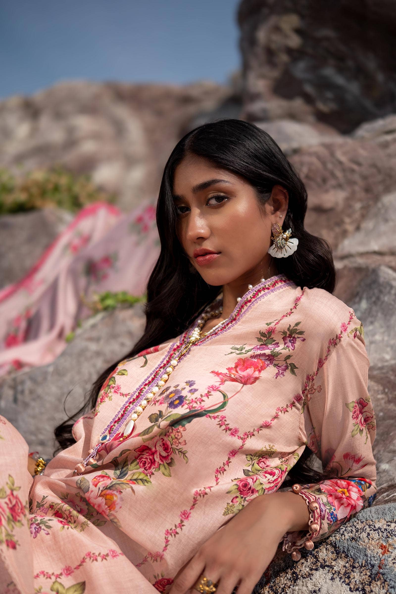 Sana Safinaz | Mahay Spring 24 | H241-026A-3CS by Designer Sana Safinaz - House of Maryam - Pakistani Designer Ethnic Wear in {{ shop.shopifyCountryName }}