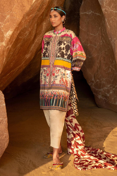 Sana Safinaz | Mahay Spring 24 | H241-027A-2I -  Sana Safinaz Luxury - Original Designer Dress - House of Maryam