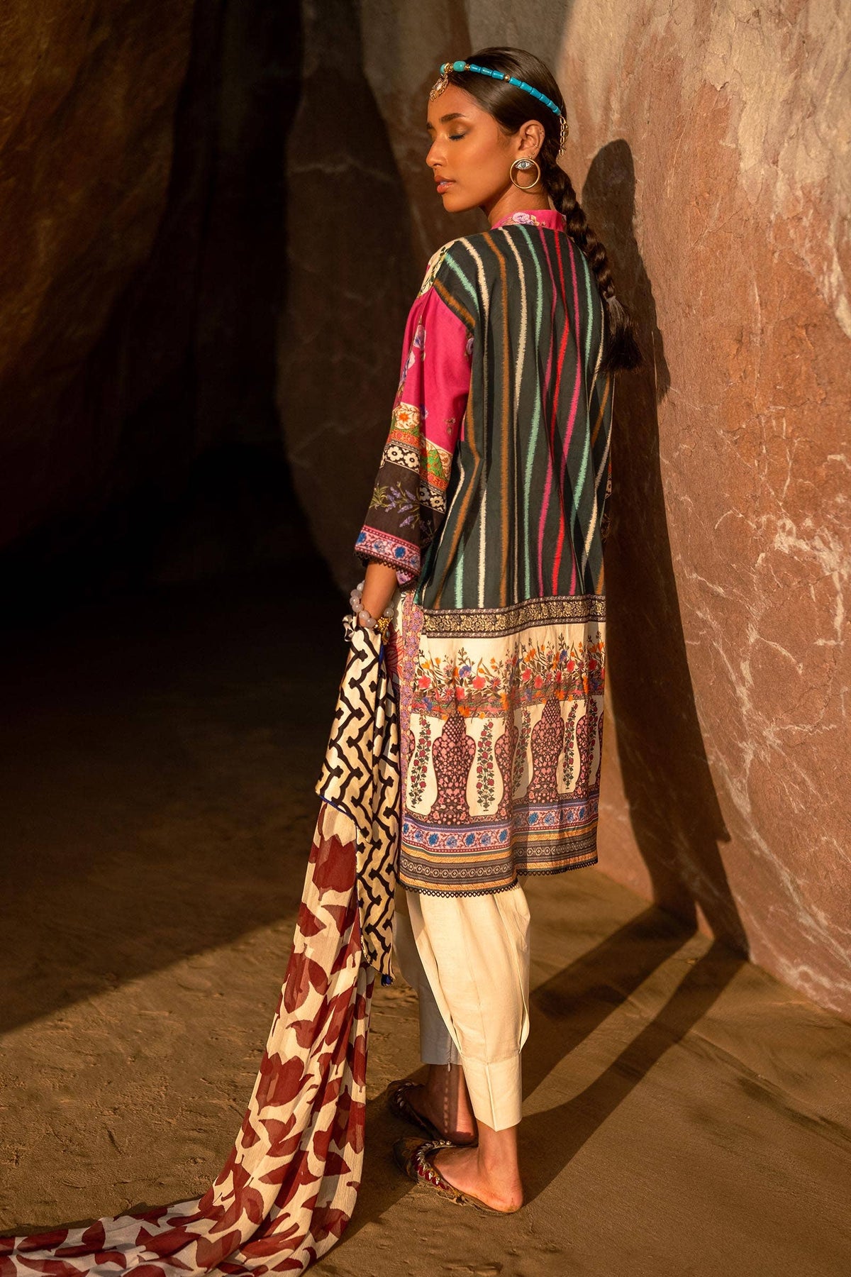Sana Safinaz | Mahay Spring 24 | H241-027A-2I -  Sana Safinaz Luxury - Original Designer Dress - House of Maryam