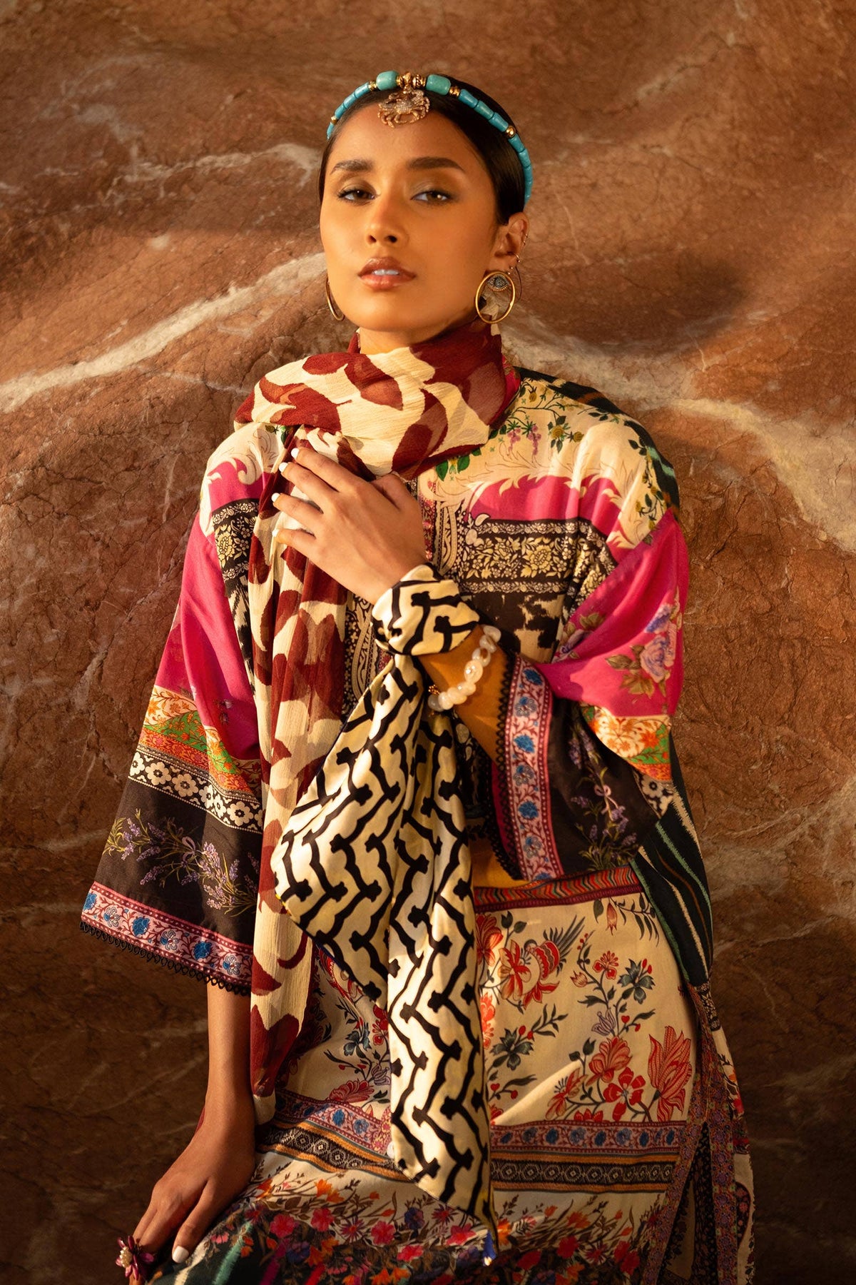Sana Safinaz | Mahay Spring 24 | H241-027A-2I -  Sana Safinaz Luxury - Original Designer Dress - House of Maryam