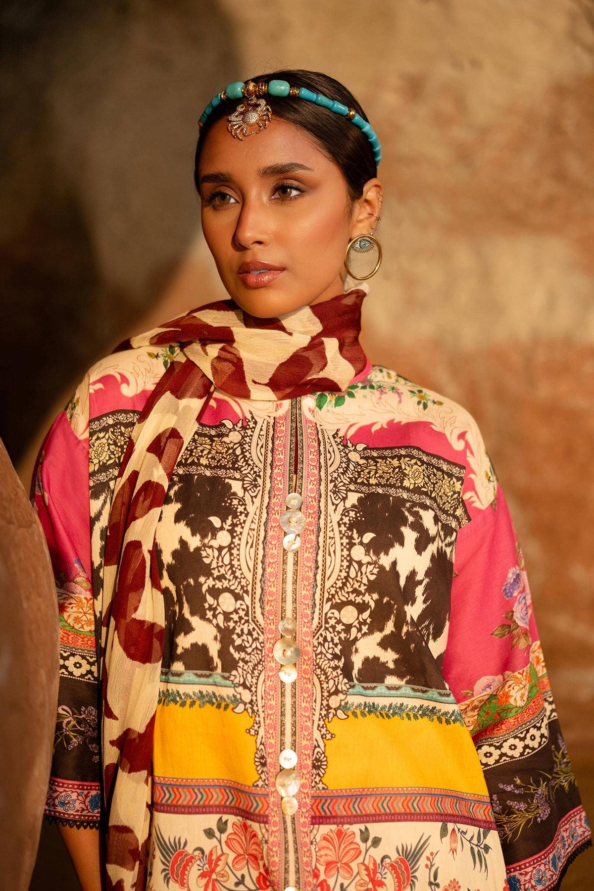 Sana Safinaz | Mahay Spring 24 | H241-027A-2I -  Sana Safinaz Luxury - Original Designer Dress - House of Maryam
