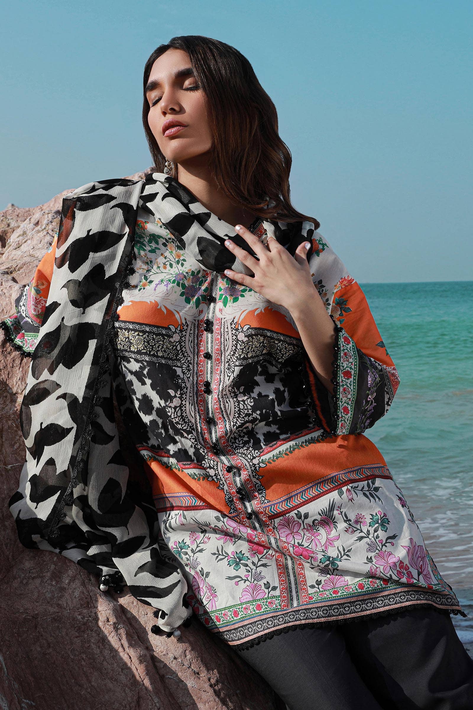 Sana Safinaz | Mahay Spring 24 | H241-027B-2I -  Sana Safinaz Luxury -  House of Maryam