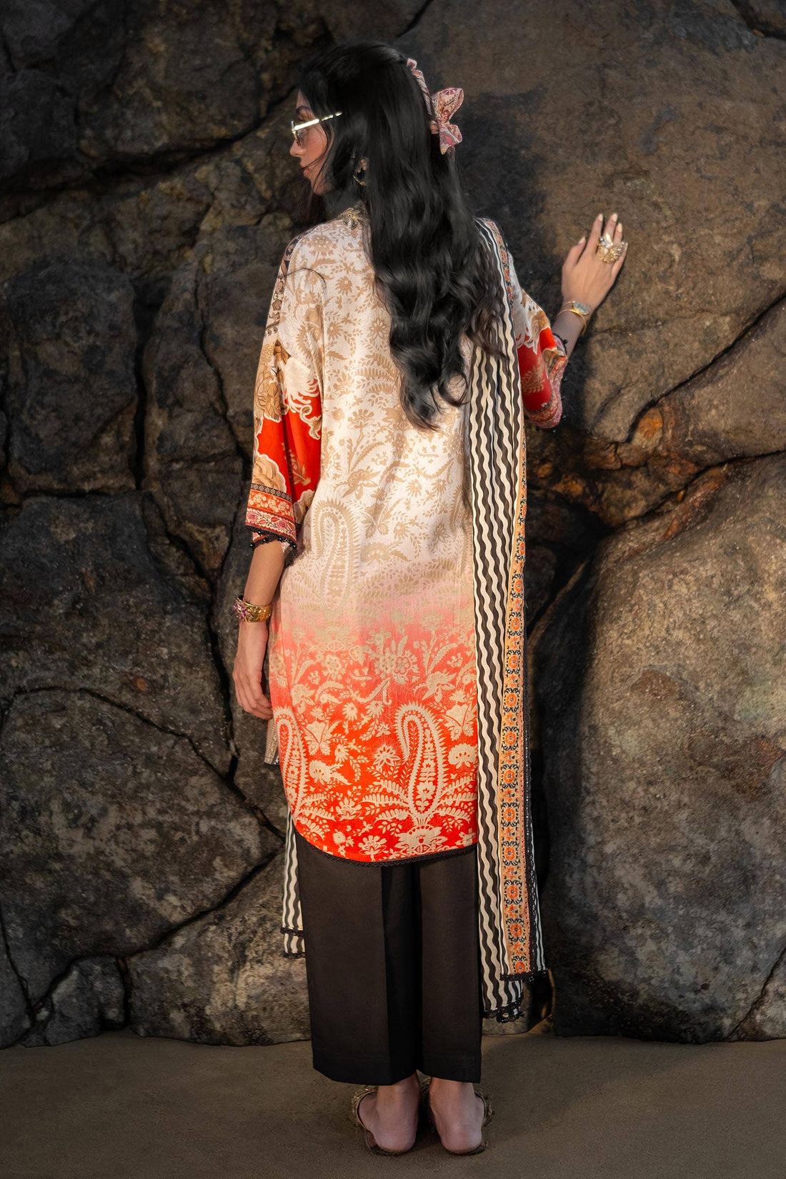 Sana Safinaz | Mahay Spring 24 | H241-028A-2BG -  Sana Safinaz Luxury -  House of Maryam