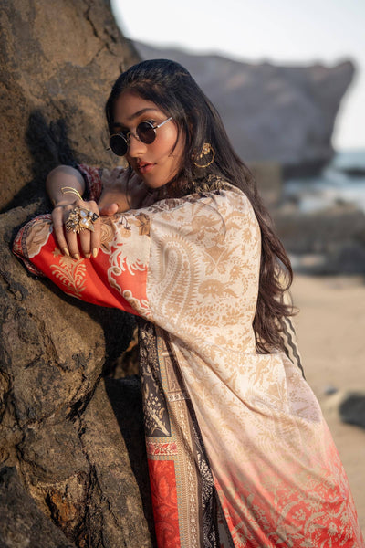 Sana Safinaz | Mahay Spring 24 | H241-028A-2BG -  Sana Safinaz Luxury - Original Designer Dress - House of Maryam