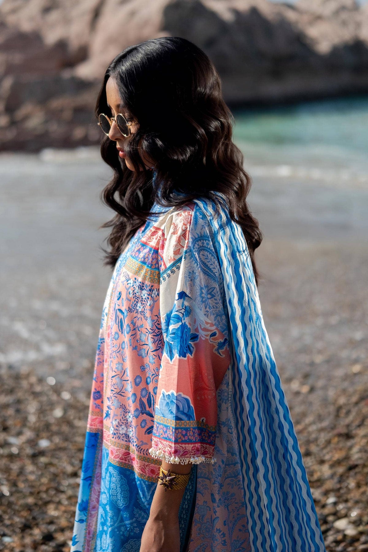 Sana Safinaz | Mahay Spring 24 | H241-028B-2BG -  Sana Safinaz Luxury - Original Designer Dress - House of Maryam