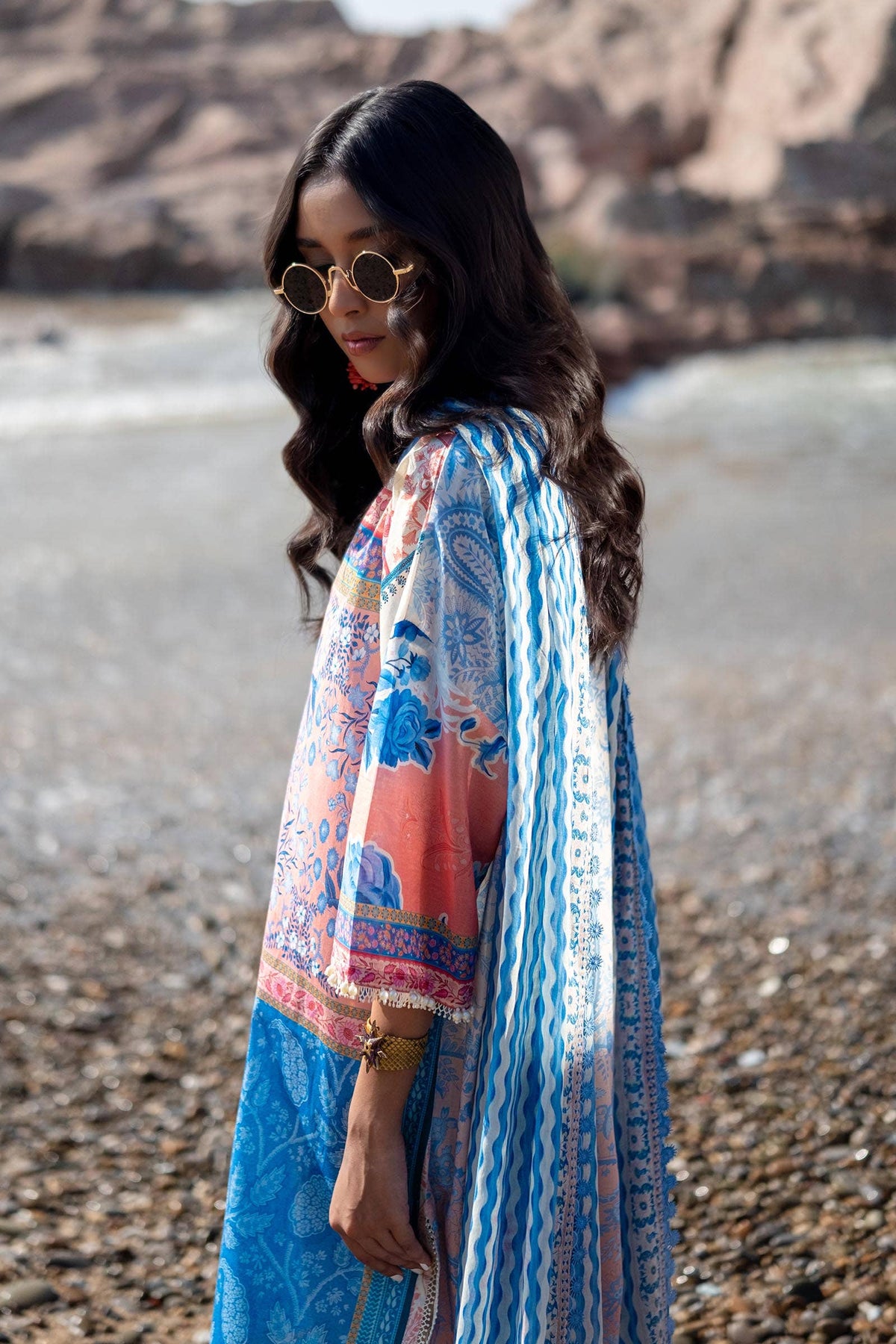 Sana Safinaz | Mahay Spring 24 | H241-028B-2BG -  Sana Safinaz Luxury - Original Designer Dress - House of Maryam