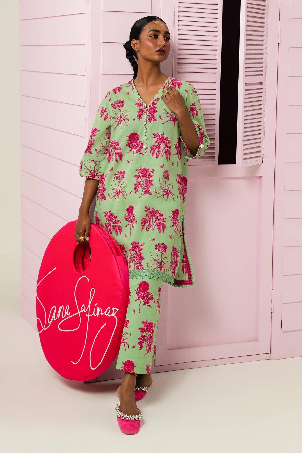 Sana Safinaz | Mahay Summer Lawn 24 | S-47 -  Sana Safinaz Luxury - Original Designer Dress - House of Maryam