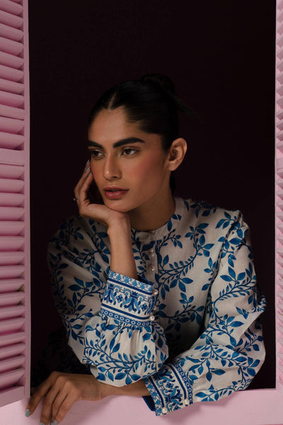 Sana Safinaz | Mahay Summer Lawn 24 | S-46 -  Sana Safinaz Luxury - Original Designer Dress - House of Maryam