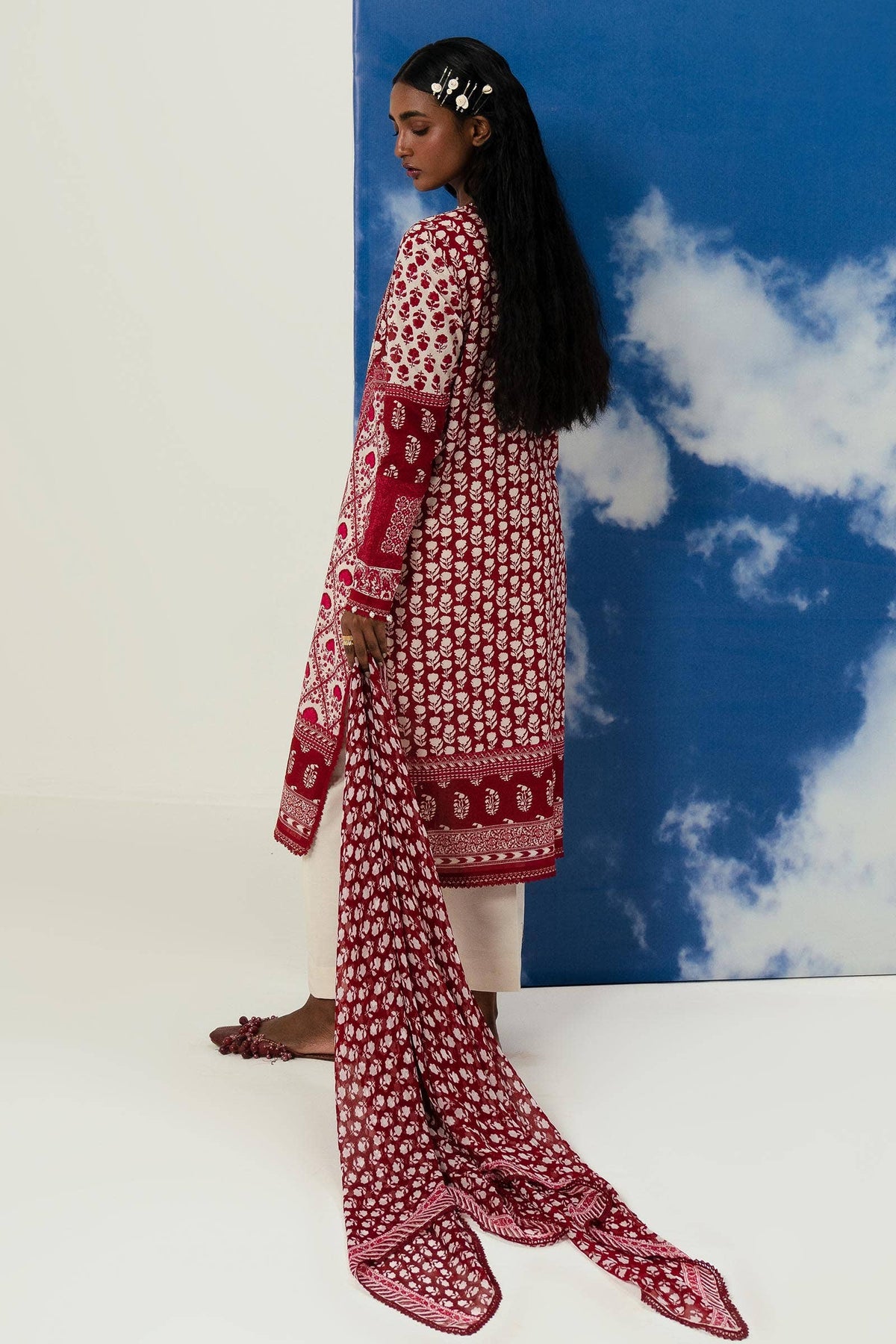 Sana Safinaz | Mahay Summer Lawn 24 | S-44 -  Sana Safinaz Luxury - Original Designer Dress - House of Maryam