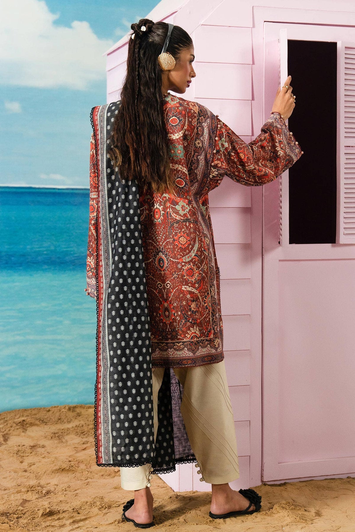 Sana Safinaz | Mahay Summer Lawn 24 | S-42 -  Sana Safinaz Luxury - Original Designer Dress - House of Maryam