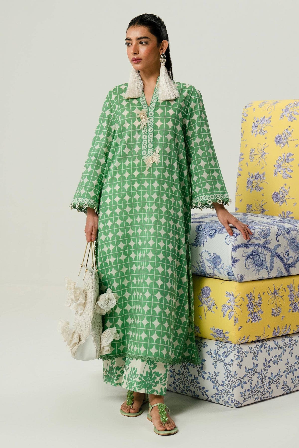 Sana Safinaz | Mahay Summer Lawn 24 | S-37 -  Sana Safinaz Luxury - Original Designer Dress - House of Maryam