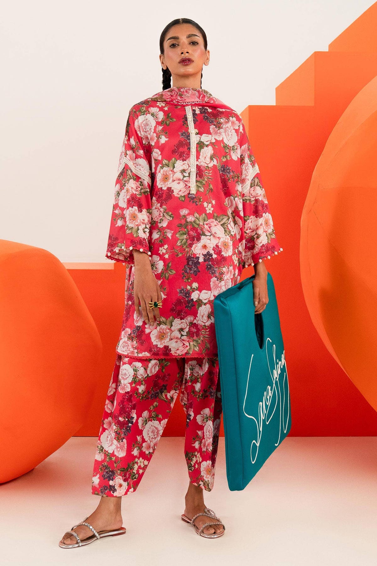 Sana Safinaz | Mahay Summer Lawn 24 | S-36 -  Sana Safinaz Luxury - Original Designer Dress - House of Maryam