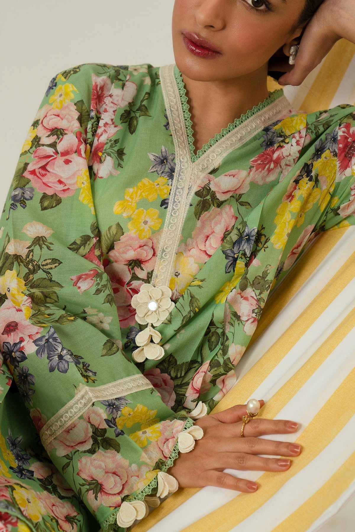 Sana Safinaz | Mahay Summer Lawn 24 | S-35 -  Sana Safinaz Luxury - Original Designer Dress - House of Maryam