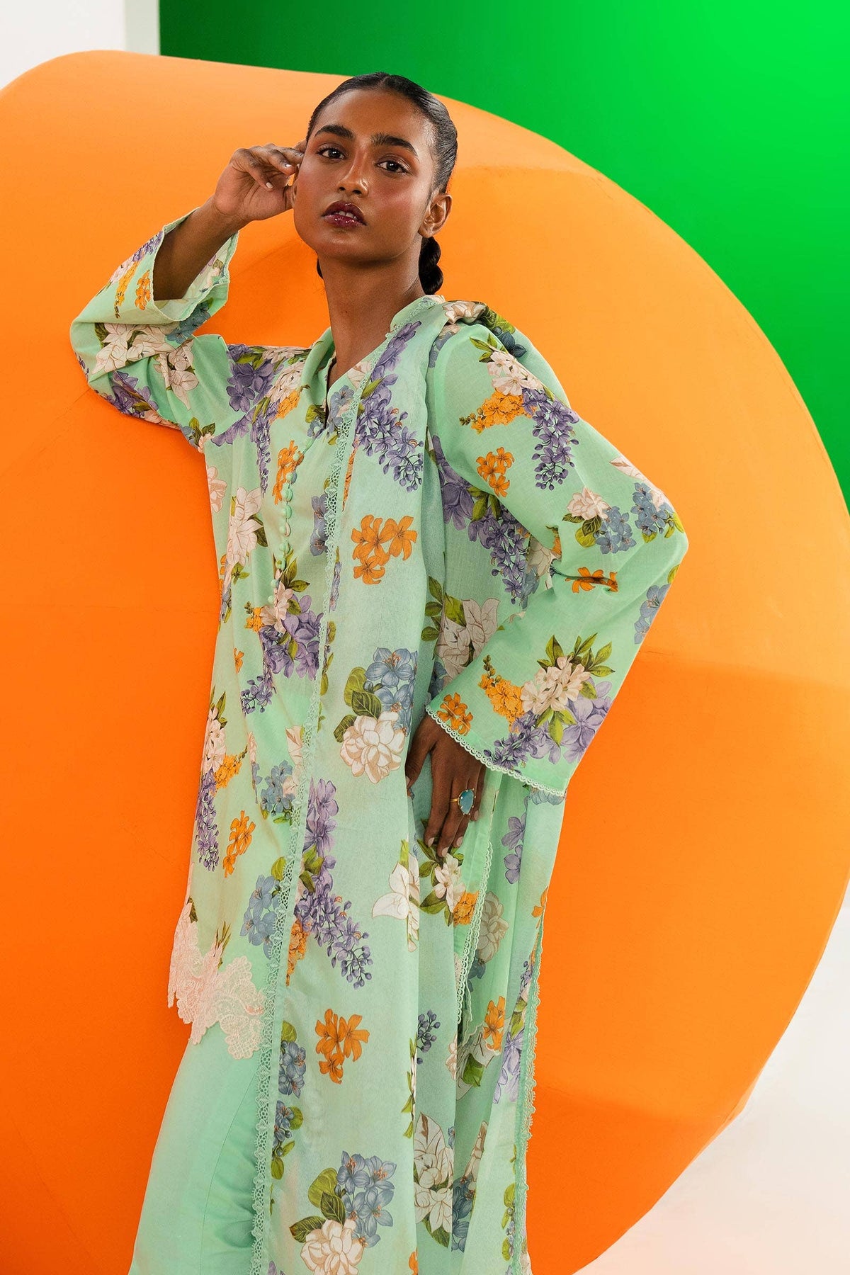 Sana Safinaz | Mahay Summer Lawn 24 | S-34 -  Sana Safinaz Luxury - Original Designer Dress - House of Maryam