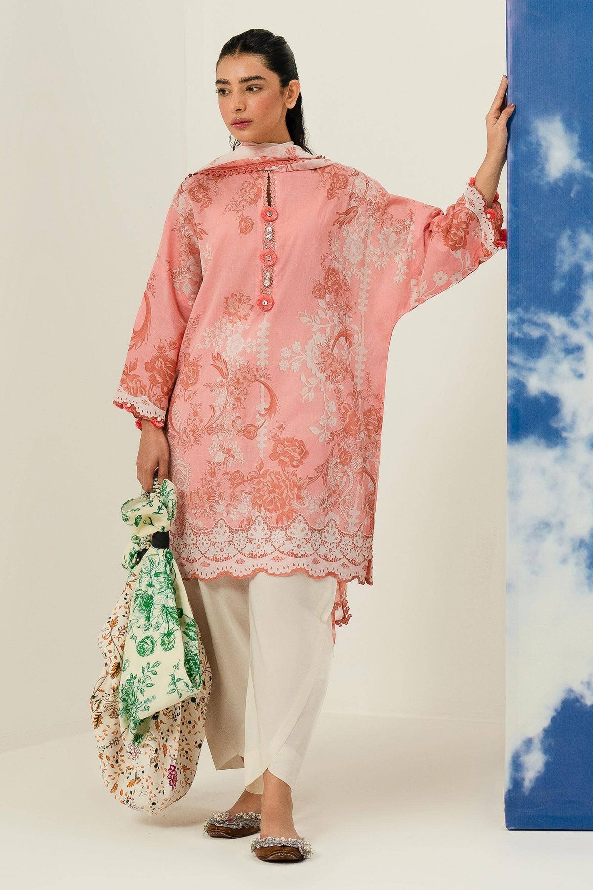 Sana Safinaz | Mahay Summer Lawn 24 | S-32 -  Sana Safinaz Luxury - Original Designer Dress - House of Maryam