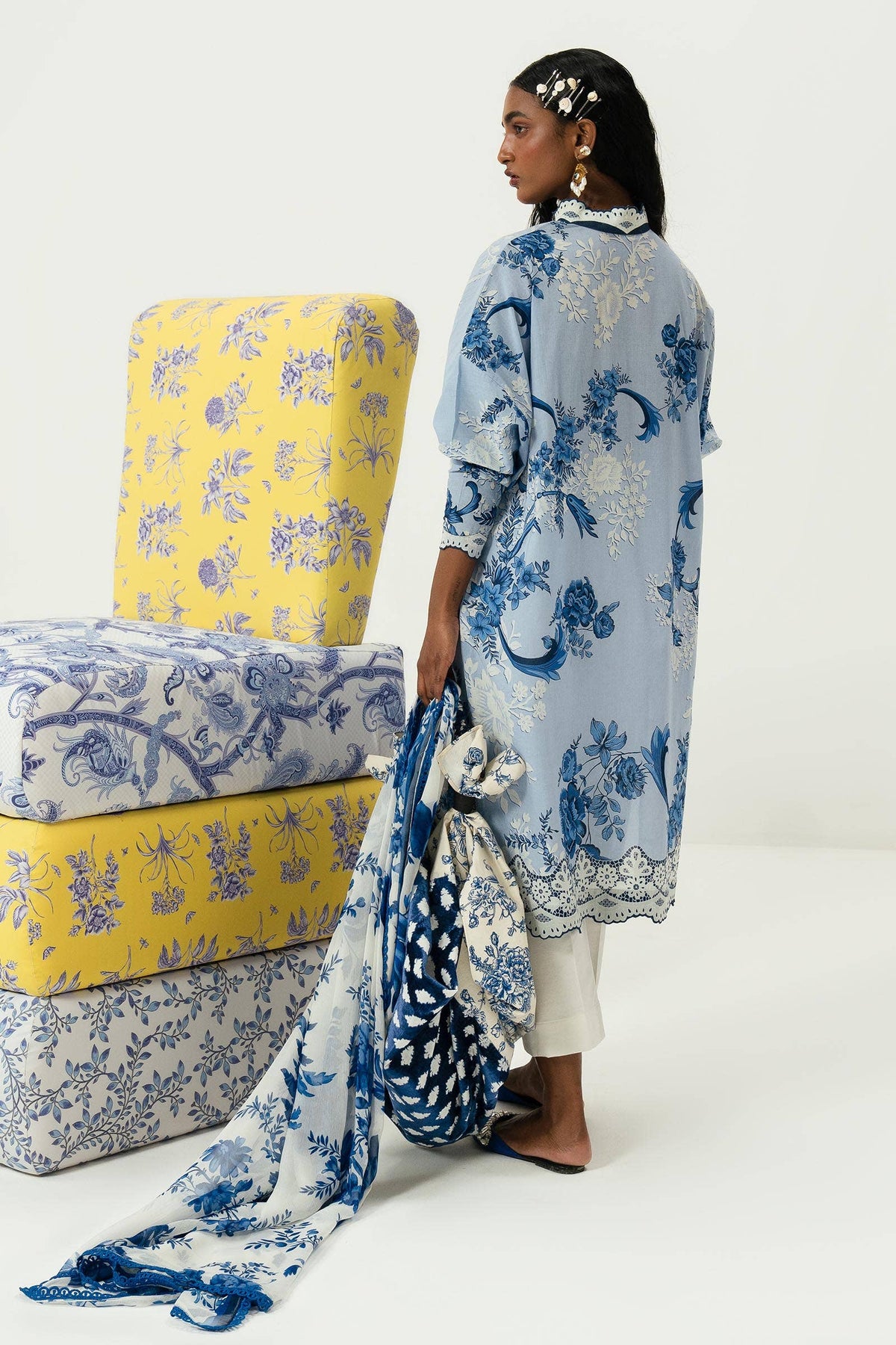 Sana Safinaz | Mahay Summer Lawn 24 | S-31 -  Sana Safinaz Luxury - Original Designer Dress - House of Maryam
