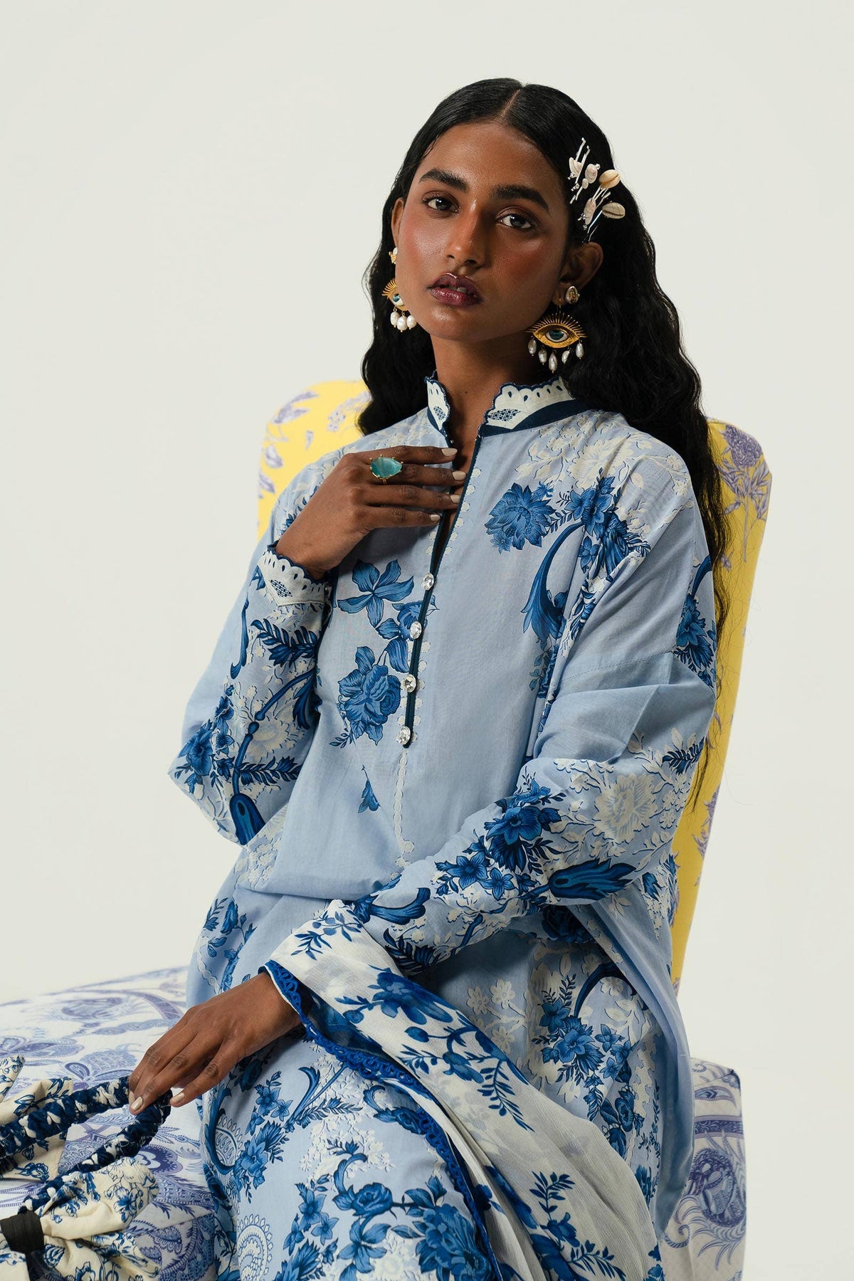 Sana Safinaz | Mahay Summer Lawn 24 | S-31 -  Sana Safinaz Luxury - Original Designer Dress - House of Maryam