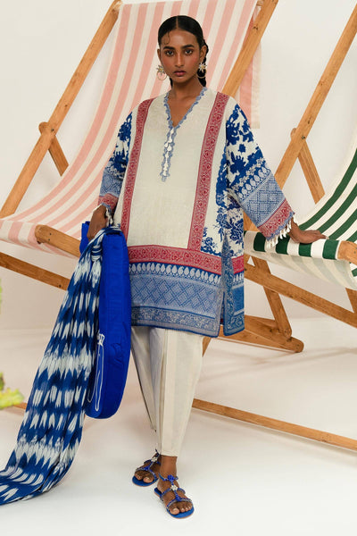Sana Safinaz | Mahay Summer Lawn 24 | S-27 -  Sana Safinaz Luxury - Original Designer Dress - House of Maryam