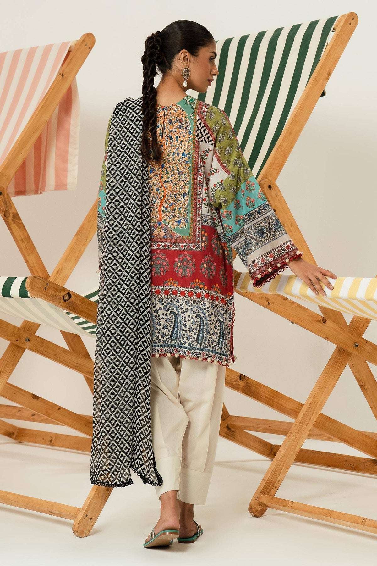 Sana Safinaz | Mahay Summer Lawn 24 | S-26 -  Sana Safinaz Luxury - Original Designer Dress - House of Maryam