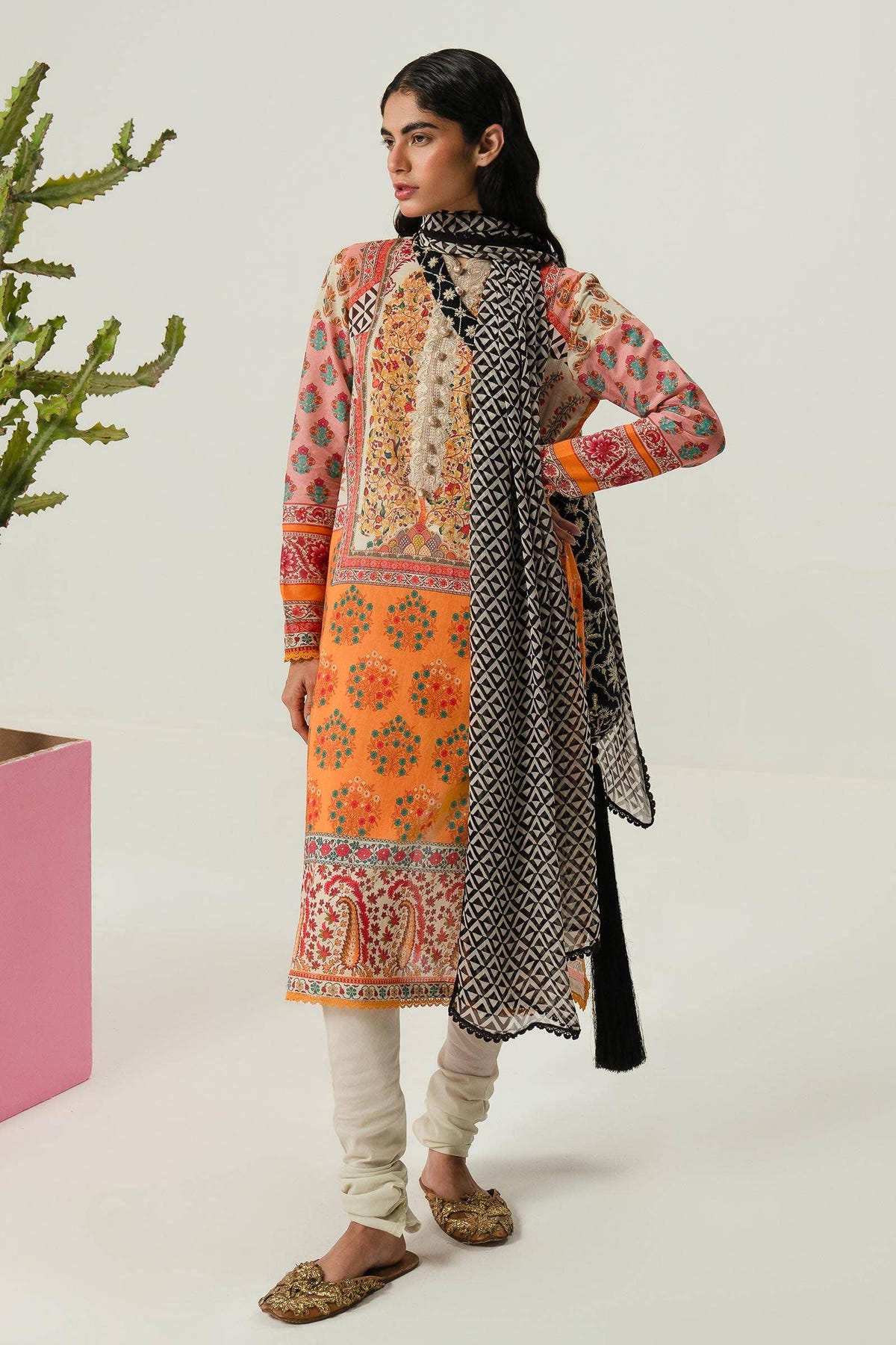 Sana Safinaz | Mahay Summer Lawn 24 | S-25 -  Sana Safinaz Luxury - Original Designer Dress - House of Maryam