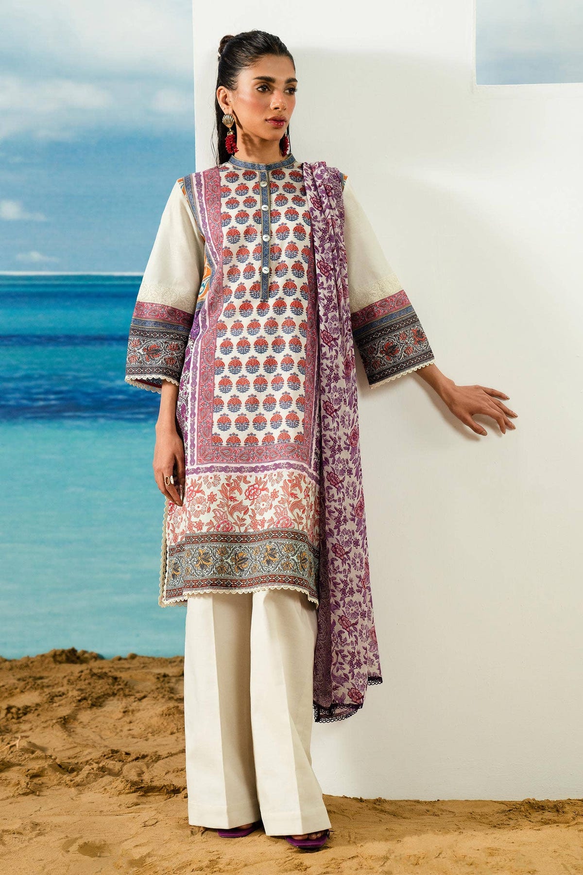 Sana Safinaz | Mahay Summer Lawn 24 | S-20 -  Sana Safinaz Luxury - Original Designer Dress - House of Maryam