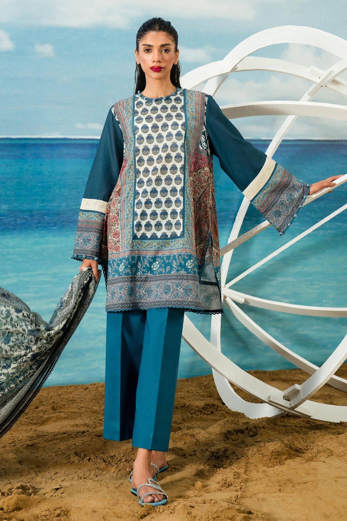 Sana Safinaz | Mahay Summer Lawn 24 | S-19 -  Sana Safinaz Luxury - Original Designer Dress - House of Maryam