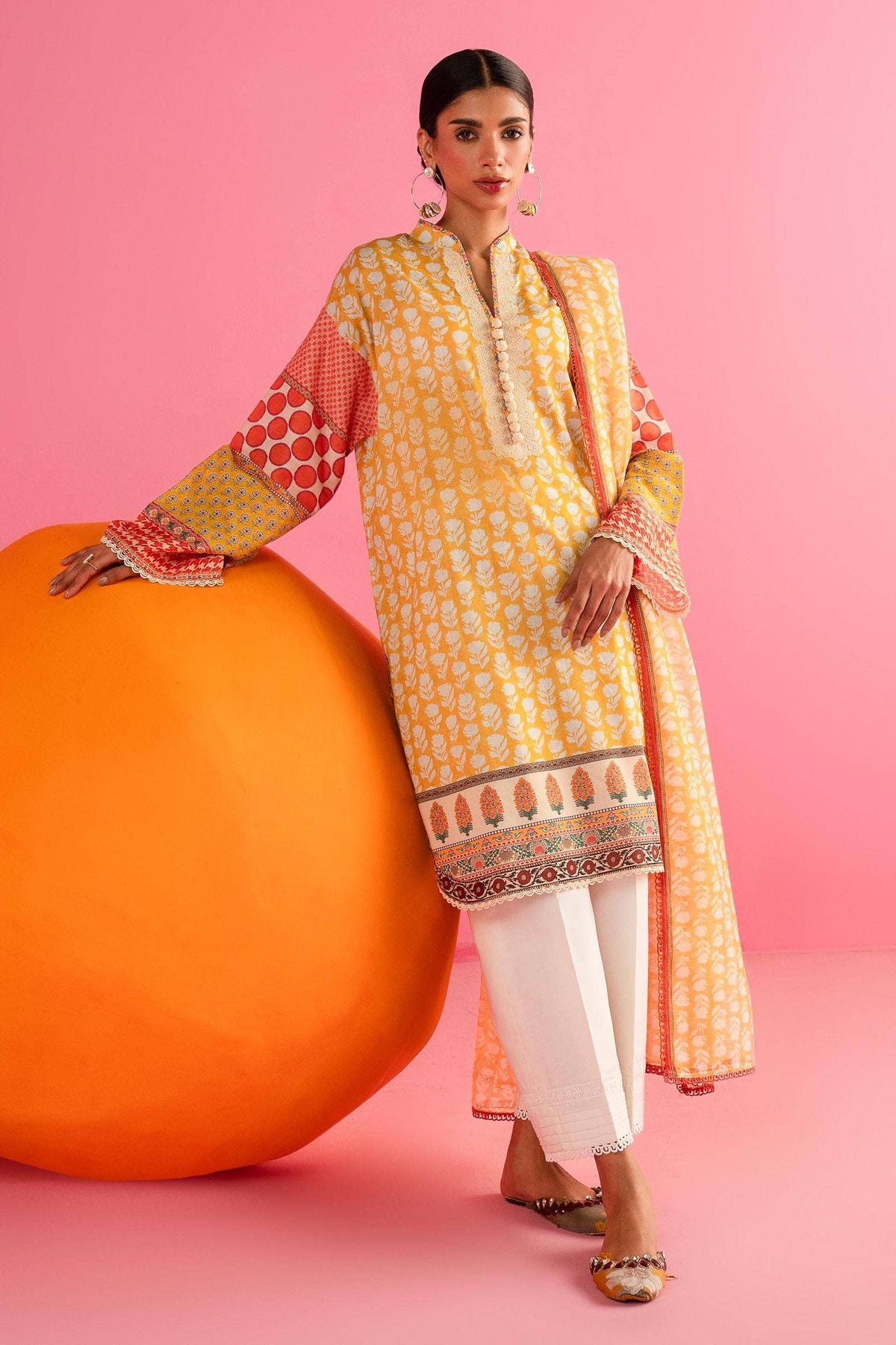 Sana Safinaz | Mahay Summer Lawn 24 | S-14 -  Sana Safinaz Luxury - Original Designer Dress - House of Maryam
