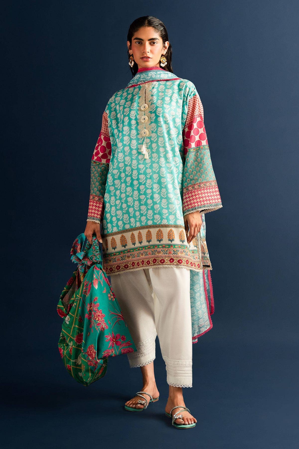 Sana Safinaz | Mahay Summer Lawn 24 | S-13 -  Sana Safinaz Luxury - Original Designer Dress - House of Maryam