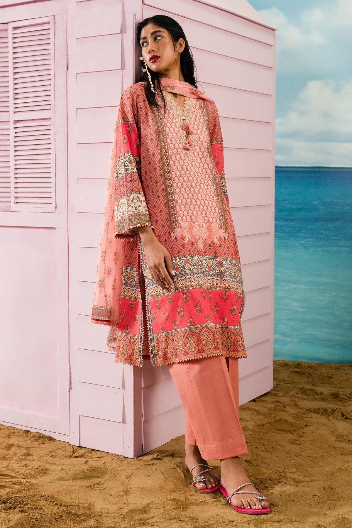 Sana Safinaz | Mahay Summer Lawn 24 | S-12 -  Sana Safinaz Luxury - Original Designer Dress - House of Maryam